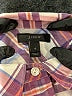 J.Crew Plaid Pink Short Sleeve Button-Down Shirt Size 4 - photo 7