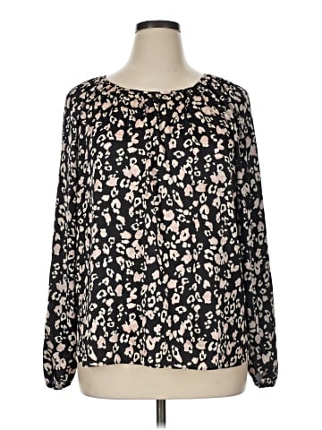 Ann Taylor Factory Long Sleeve Blouse (view 1)
