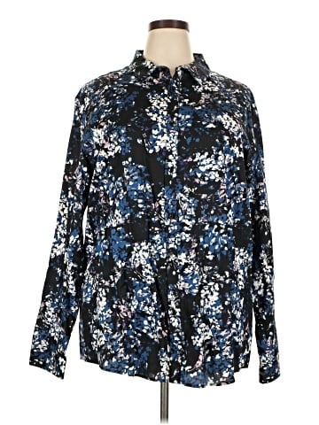 INC International Concepts Long Sleeve Blouse (view 1)