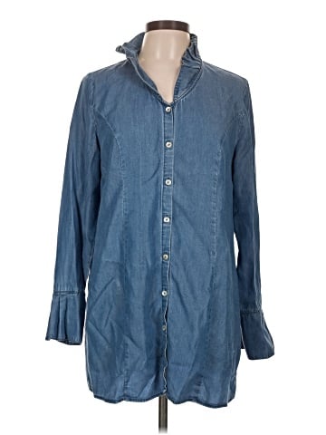 Soft Surroundings Long Sleeve Button-Down Shirt (view 1)