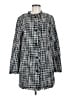 Kate Spade New York Houndstooth Checkered-gingham Black Gray Coat Size 6 - photo 1
