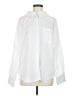 Gracia Solid White Long Sleeve Button-Down Shirt Size M - photo 1