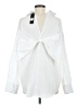 Gracia Solid White Long Sleeve Button-Down Shirt Size M - photo 2