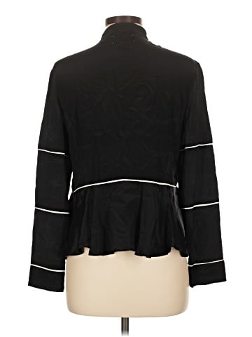Nicole Miller Artelier Long Sleeve Silk Top (view 2)
