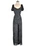 Trixxi 100% Polyester Polka Dots Black Jumpsuit Size L - photo 1