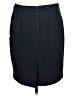 Kenar Solid Black Blue Casual Skirt Size 10 - photo 2