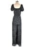 Trixxi 100% Polyester Polka Dots Black Jumpsuit Size L - photo 2