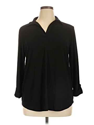Jones New York Signature Long Sleeve Blouse (view 1)