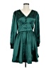 Assorted Brands 100% Polyester Solid Green Teal Cocktail Dress Size M - photo 1