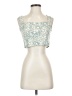 Mimi Chica 100% Rayon Teal Sleeveless Blouse Size S - photo 1
