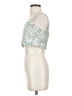 Mimi Chica 100% Rayon Teal Sleeveless Blouse Size S - photo 5