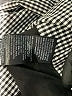 White House Black Market Houndstooth Black Gray Blazer Size 0 - photo 7