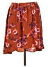 Fossil Floral Orange Casual Skirt Size L - photo 1