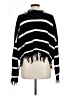 Polly & Esther 100% Acrylic Stripes Black Pullover Sweater Size L - photo 2