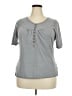 Faded Glory Gray Short Sleeve Henley Size 2X - photo 1