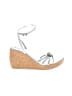 Nine West Silver Wedges Size 8 1/2 - photo 1