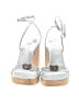 Nine West Silver Wedges Size 8 1/2 - photo 2