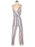 rue21 Stripes White Jumpsuit Size M - photo 1