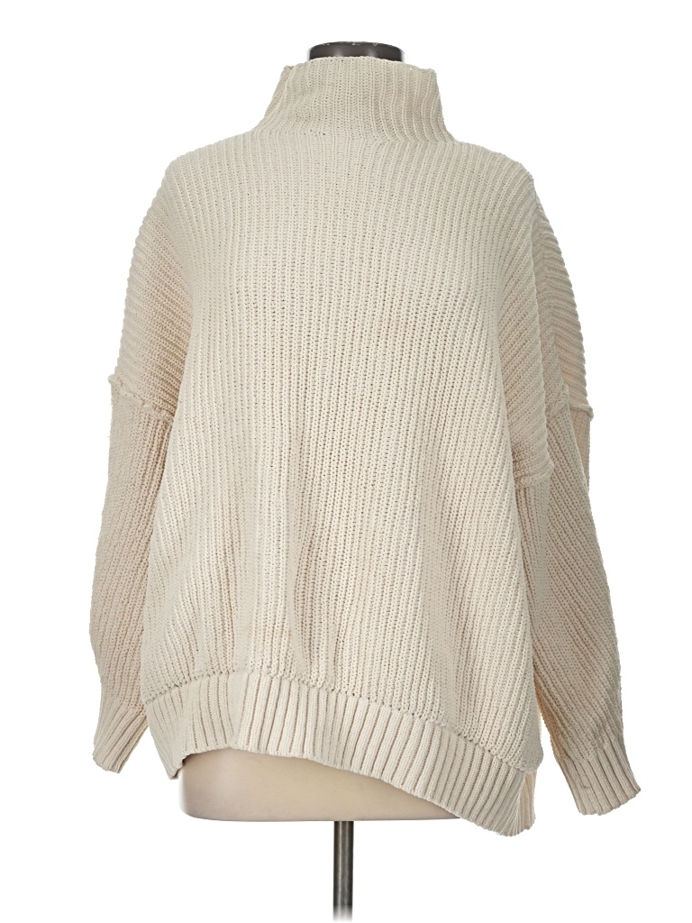 Pre-owned Aerie Turtleneck Sweater In Ivory