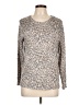 Chico's Animal Print Tan Pullover Sweater Size L - photo 1
