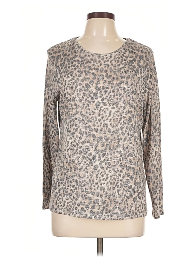 Pre-owned Chico's Pullover Sweater In Tan