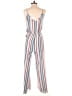 rue21 Stripes White Jumpsuit Size M - photo 2