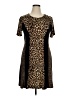 MICHAEL Michael Kors Animal Print Brown Casual Dress Size XL - photo 1