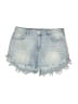 Inc Denim Blue Denim Shorts Size 16 - photo 1