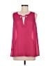 W by Worth 100% Polyester Pink Sleeveless Blouse Size 8 - photo 1