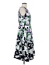 Talbots 100% Polyester Floral Green Cocktail Dress Size 4 - photo 4