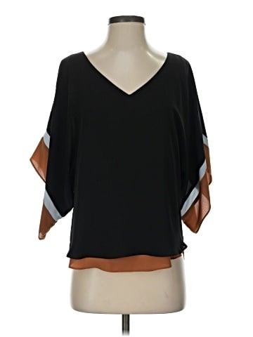 White House Black Market 3/4 Sleeve Blouse (view 1)