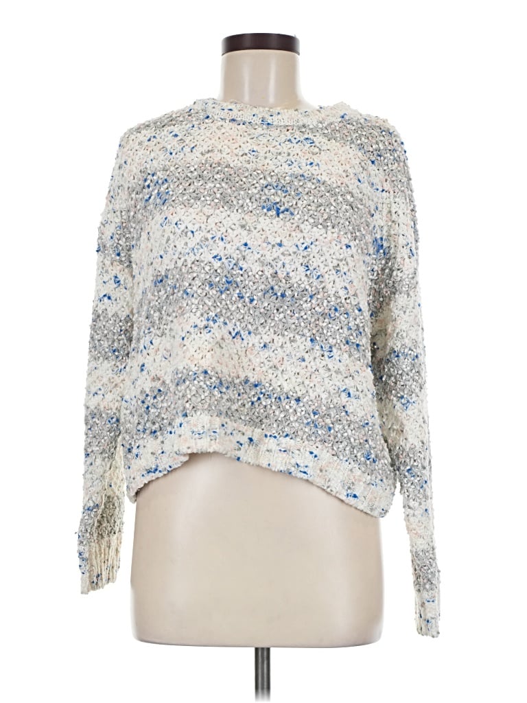 Pre-owned It's Our Time Pullover Sweater In White