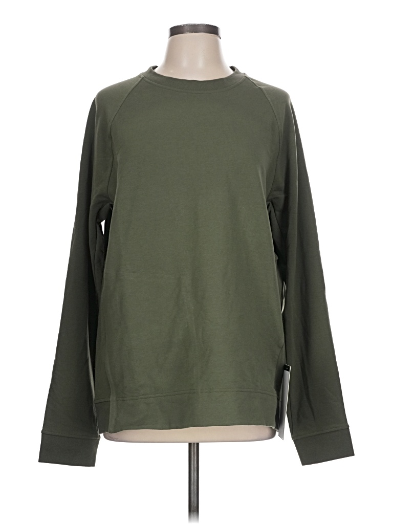 Pre-owned Lululemon Athletica Long Sleeve T-shirt In Green