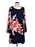 MSK Floral Blue Casual Dress Size L - photo 1