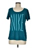 Nike 100% Polyester Teal Short Sleeve T-Shirt Size M - photo 1