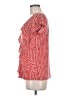 Bass Red Short Sleeve Blouse Size M - photo 5
