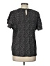 Adrianna Papell Black Short Sleeve Top Size L - photo 2