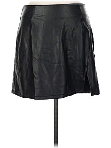 Rewash Faux Leather Skirt (view 1)