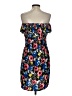 Love 100% Rayon Floral Blue Casual Dress Size S - photo 2