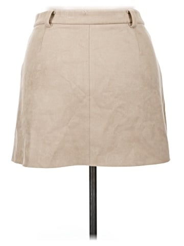 Zara Faux Leather Skirt (view 2)