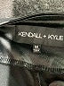 Kendall & Kylie 100% Polyurethane Metallic Black Active Pants Size M - photo 7