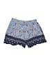 Angie 100% Rayon Floral Blue Shorts Size S (youth) - photo 2