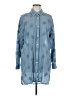 Sundance 100% Cotton Blue Long Sleeve Button-Down Shirt Size M - photo 1
