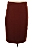 Ann Taylor Solid Burgundy Formal Skirt Size 6 - photo 1