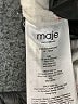 Maje Stripes White Casual Dress Size XL (4) - photo 7
