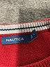 Nautica Color Block Red Pullover Sweater Size L - photo 7