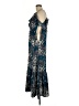 Xhilaration 100% Polyester Paisley Blue Casual Dress Size M - photo 5