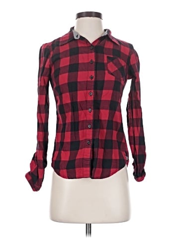 Girl Krazy Long Sleeve Button-Down Shirt (view 1)