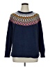 Old Navy 100% Cotton Chevron-herringbone Blue Pullover Sweater Size XL - photo 1