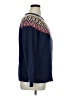 Old Navy 100% Cotton Chevron-herringbone Blue Pullover Sweater Size XL - photo 4